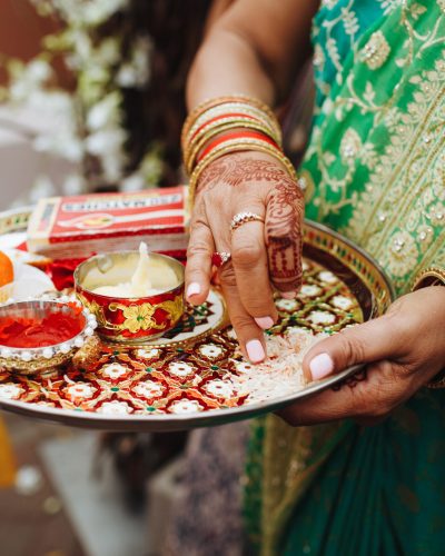 Frontview of indian traditional wedding ritual